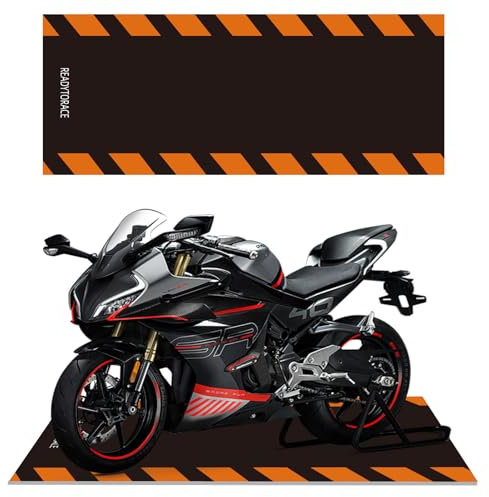 QYSaiXuan Tappeto da moto lavabile, tappetino antiscivolo in gomma per moto, bicicletta, garage, 200 x 80 cm