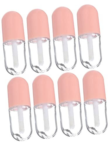 DRESSOOS 8 Stück Lipgloss Tube Lipgloss Behälter Lippenöl Flaschen Make Up Zubehör Mini Lippenbalsam Behälter Kosmetikartikel Lippenbalsam Flasche Reise Lippenöl e