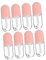 DRESSOOS 8 Stück Lipgloss Tube Behälter Lippenöl Flaschen Make Up Zubehör Mini Lippenbalsam Kosmetikartikel Reise
