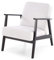 KRESTON Sessel ASENTO, Retro Cocktailsessel aus Massivholz für Wohnzimmer, TV Sessel