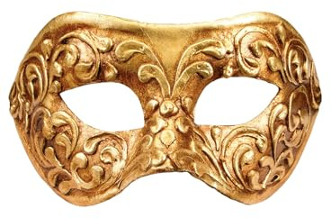Maskworld Colombina stucco oro - Venezianische Maske - traditionell handgefertigt - Carnevale di Venezia