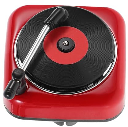 Record Player Perfume Clip Rosso in Plastico, Car Perfume | Atmosfera Estiva, Fragrance Diffuser Clip Ventilazione, Profumatori per Auto e Diffusori di Aromi per Auto