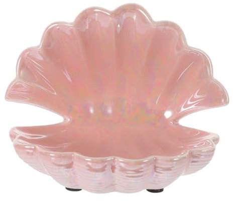 GALPADA Schale Schmuckschatulle für Ringe Muscheln Süßigkeitenschachteln Schmuckschale schlüsselhalter Schmuckdisplay Ringgericht Muscheln für Kinder Plastik Rosa