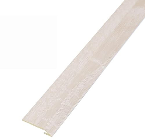 Moulures de Plancher, Garnitures de moulures, Bandes, Garnitures de Plancher pour stratifié/carrelage/, Barre de recouvrement de Joint de Porte pour combler l'écart de Hauteur (Beige)