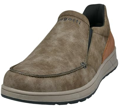 bugatti Herren Schnürstiefel, Männer Stiefel Kaltfutter,Chukka Boots,schnürung,Boots,Winterstiefel,Winterschuhe,Taupe (1400),46 EU/EU UK