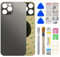 Phoupair Back Glass Replacement Compatible with iPhone 12 Pro 6.1-Inches with Repairing Kit and Installation Instruction (Graphite)