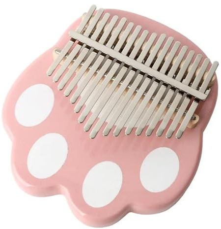 ZAMASS Professionelle Kalimba Daumenklavier Mit 17 Tasten, Rosa Katzenkralle, Kimi Kalimba, Rosa Daumenklavier
