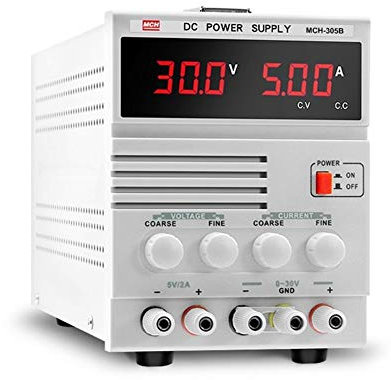 Einstellbares Netzteil, MCH-305B Lineare Stromversorgung Notebook-Telefon Reparatur mit Transformator 30V 5A einstellbar,Zuverlässig und Präzise(110V)