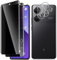 Vanrain Protector de Pantalla Privacidad para Xiaomi Redmi Note 13 Pro Plus/Note 13 Pro+ 5G, 2+2 Piezas 3D Curvo Antiespia Cristal Templado y Protector de Lente de Cámara, Dureza 9H Anti-Arañazo