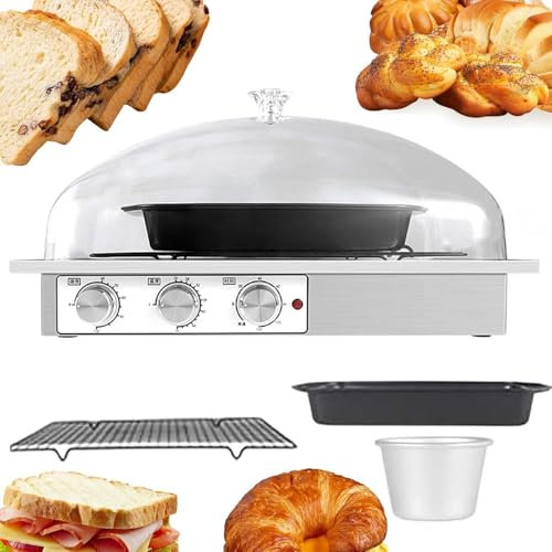 DDNGEJ Elektrische Brotgärungsmaschine, Brotteig-Gärbox, einstellbare Temperatur und Luftfeuchtigkeit, Sauerteigbrot-Gärung für Hausbäckereien