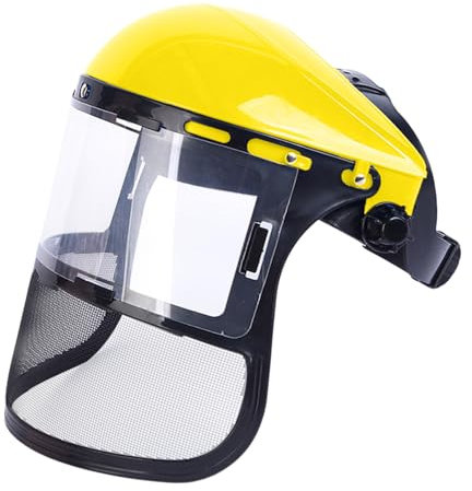 Rrlihjgu 33.5x33.5x20cm Visiera Protettiva Da Lavoro,Visiere Di Sicurezza A Rete, Maglia Filo SHIELD FACE DI SICUREZZA, Visiera Decespugliatore Per Giardinaggio, Falegnameria E Taglio Legno