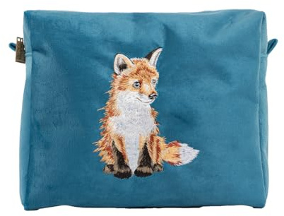 Wrendale Designs by Hannah Dale 'Daydreamer' Fox Embroidered Cosmetic Bag