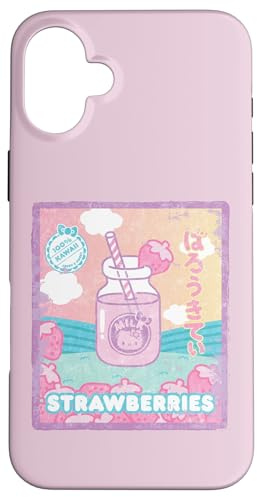 Hello Kitty Strawberry Milchflasche Hülle für iPhone 16 Plus