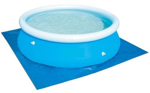 Rundes Pool-Bodentuch – 4,88 m Bodenschutztuch für Pools und Whirlpools | langlebige, pannensichere Poolmatte für Terrassendielen, Gehwege, Poolside Schwimmbäder, Bodenschutz