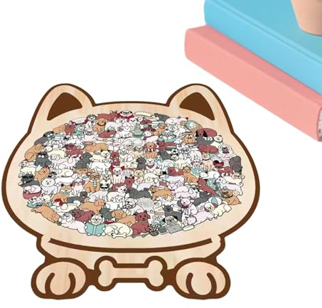 Wooden Jigsaw Puzzle, Color Educational Toy, 115-teiliges Tierpuzzle-Set für Lerndekoration, Holzpuzzle mit glatten Kanten, Brain Activity Puzzles für Kinder, Familie zu Hause
