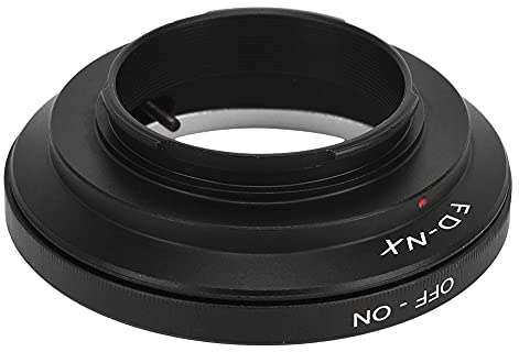RASTKY Hochwertiger Schwarzer FD-NX-Objektivadapterring, Manueller Fokus für FD-Mount-Objektive an NX-Mount-Kameras, Rostfreie Oberfläche für Professionelle Fotografen