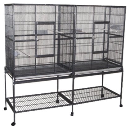 Doppel Voliere Birdiemaxx 164x54x156cm
