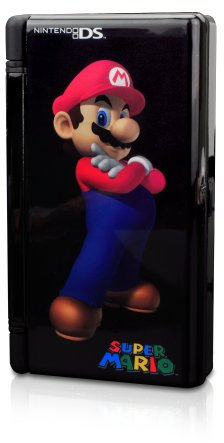 Nintendo DS, DS Lite - Mega Game Case Mario, schwarz