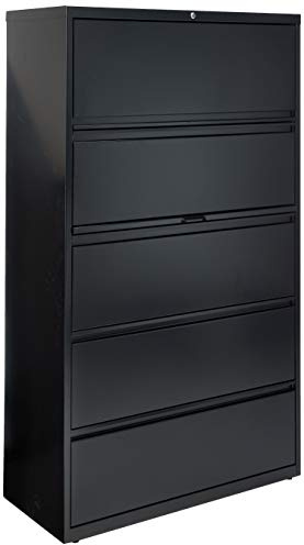 Lorell Telescoping Suspension Lateral Files - 5-Drawer