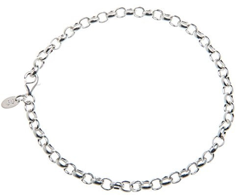 Silberketten Store Erbskette Armband - Breite 4mm - 925 Silber, Länge wählbar von 16cm-25cm