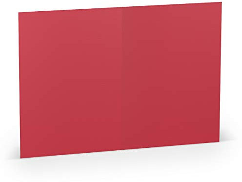 Paperado Faltkarte, A6, Rot, 5 Stück