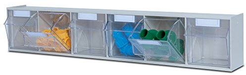 hünersdorff Klarsichtbehälter / Aufbewahrungsbox / Riegel für ein optimales MultiStore-Lagersystem im Baukastenprinzip aus hochschlagfestem Kunststoff (PS), Nr. 6