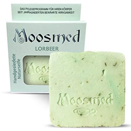 Moosmed Lorbeeröl Naturseife - vegane Bio-Seife handgefertigt in Deutschland
