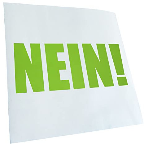 Kiwistar - Autoaufkleber - Nein! Aufkleber für Auto, Laptop, Fahrrad, LKW, Motorrad Mehrfarbig JDM Decal Racing