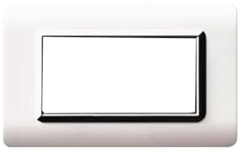 Placca Ave Tecnopolimero 44 4 Moduli Bianco 44Py04Blc