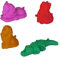 Sandcreation 3D Mini Formen für Knet-Sand, Indoor Sand und Natur Sand: Katze, Pony, Löwe, Krokodil
