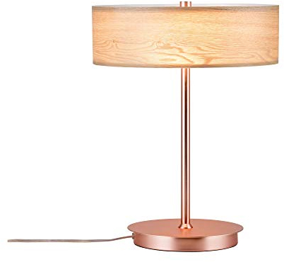 Paulmann 79647 Neordic Liska Tischleuchte max. 2x20W Tischlampe für E27 Lampen Nachttischlampe Holz/Kupfer matt 230V Holz/Metall ohne Leuchtmittel