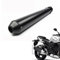 Universal Motorrad Auspuff 3,8 cm Einlass für Klassische Motorrad Cafe Racer Bobber Custom-Schwarz