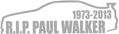Decus R.I.P. Paul Walker L 0111 (Silber) // Sticker OEM JDM Style Aufkleber