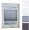 ourdeco® Plissee / 80 x 130 cm Grau, bedrucktes Blumenmotiv Ranke/lichtdurchlässig, Blickdicht/Farbe: Grau Ranke/Klemmen=Montage ohne Bohren=Smartfix=Klemmfix-Plissee=Easy-to-fix