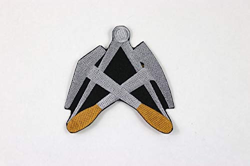 Zunftbedarfde Aufnäher Dachdecker 8x8cm