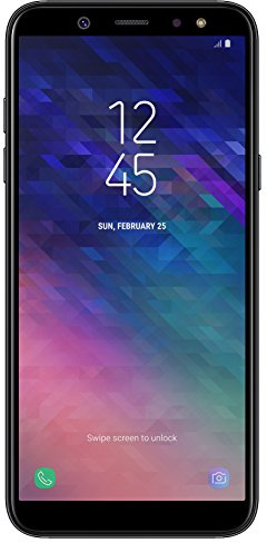 Samsung Galaxy A6 Smartphone (14,25cm (5,6 pouces) Ecran AMOLED, 32Gb de mémoire et 3Gb de RAM, Dual-SIM, Android 8.0) Noir - Version Allemande (Reconditionné)
