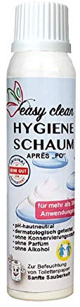 Hygiene VOS 100ml Nachfülldose für Après Po Spender zur Befeuchtung von Toilettenpapier. Reinigungsschaum verwandelt Toilettenpapier in sanft reinigendes Feuchtpapier. Dermatologisch getestet