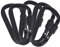 5 Pièces De Verrouillage en Aluminium Mousqueton, Vis De Verrouillage Escalade D Forme Crochet Pince À Ressort Boucle Mousquetons Porte-clé Durable Amélioration Crochets Carabiner