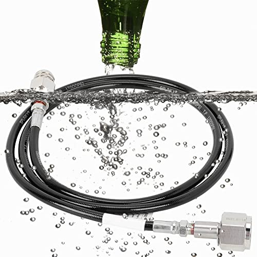 Tank Direkt Adapter und Schlauch Kit, 1.5m 60in für Soda Club Externer Schlauch Adapter auf CGA320 CO2 Tank (W21.8-14)
