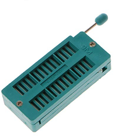 BIlinli 16 20 24 28 40 P Pin 2.54MM Green DIP Test Universal ZIF IC Socket Welding