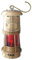 Antique Brass Miner Oil Lamp Nautical Maritime Red Glass Ship Lantern 6 Inches Lamp