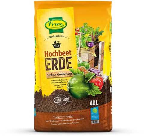 frux Bio Hochbeeterde – Urban Gardening 40 Liter