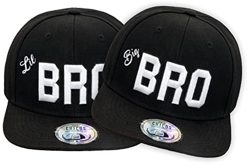 New Boy Girl NY New York süße Unisex Schwester Bruder Kindercap Hai Tiger Adler Prince Kinder Cap Snapback und Mütze 48-58cm Kopfumfang (One Size, Lil-Bro-Big-Bro-2x)