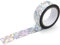 Ruban holographique, Ruban adhésif décoratif 1,9 cm x 10 m pour DIY Masking Glitter Tape (5 rouleaux, diamant argent)