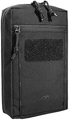 Tasmanian Tiger TT Tac Pouch 7.1 Rucksack Zusatz-Tasche mit Patch Klett-Fläche Molle-System kompatibel, Zubehör-Tasche für EDC, Werkzeug oder kleine Erste Hilfe Sets, 24 x 15 x 6 cm, Schwarz