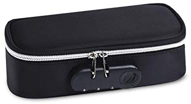Federmappe groß Stifttasche mit 4 Fächern Code Lock Pouch Halter schwarz