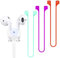 ABCOOL 4 Stück Kompatibel mit Magnetischen Anti-Verlust-Gurten AirPods 1 2 3 Pro Zubehör – Buntes Weiches Sport-Saiten-Umhängeband, Lauf-Silikon-Kabelverbinder, Silikagel-Halsseil
