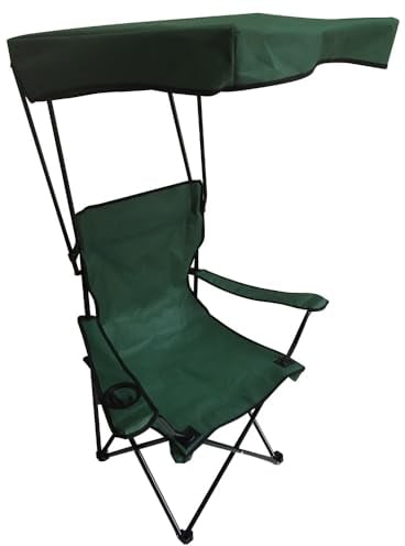 TERRE JARDIN Silla Plegable con Parasol Sunrise