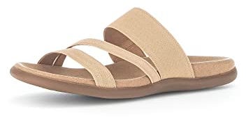 Gabor Damen Pantoletten, Frauen Slip On,Best Fitting,schluepfschuhe,Slides,Slip-ons,Backless Slipper,Mules,Gartenschuhe,Natur,37 EU / 4 UK