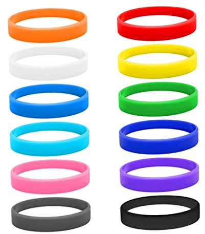 Braccialetti in Gomma a Braccialetti in Silicone Bracciali in Gomma a Colori Stretch Stretch Silicone Braccialetti Blank Braccialetti Sport Accessori per Donna Giochi da Uomo Copertura del Club